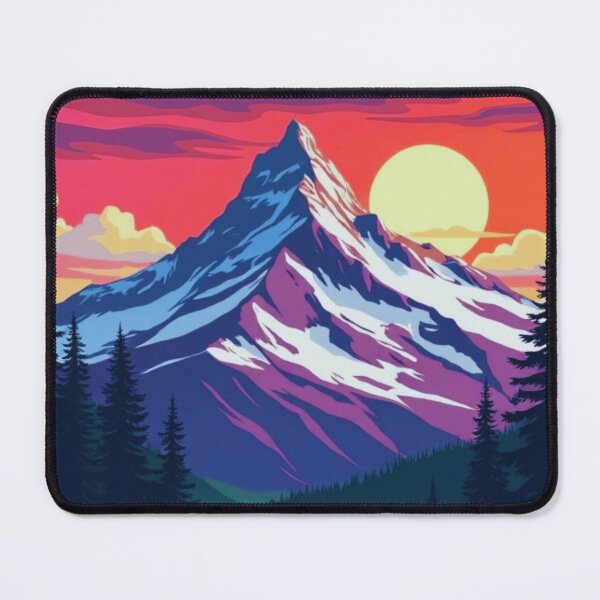 Item preview, Retro Glacier National Park Travel Poster designed and sold by GabeMountainArt.