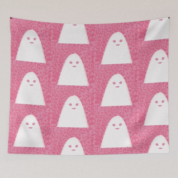Item preview, Cute Pretty Girly Ghost on Pink  designed and sold by ZodiacGradient.