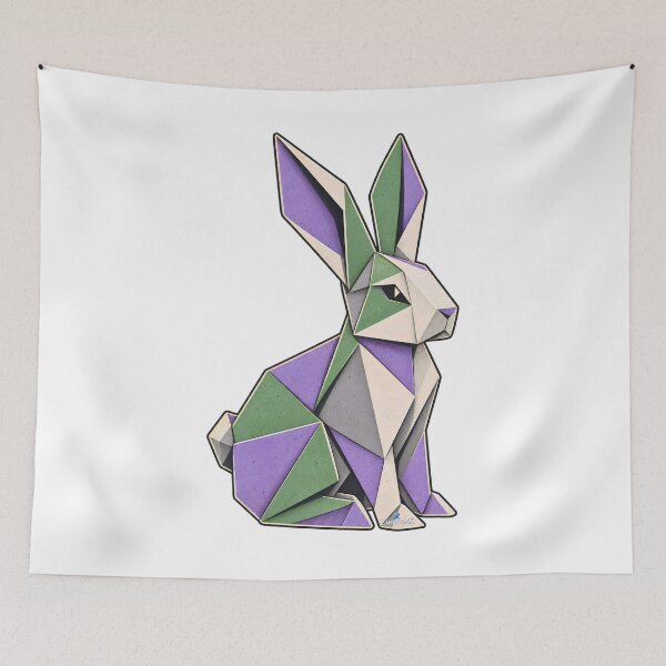 Artikelvorschau, Cute Origami Rabbit Paper Art entworfen und verkauft von EvergreenPark - Tee Studio.