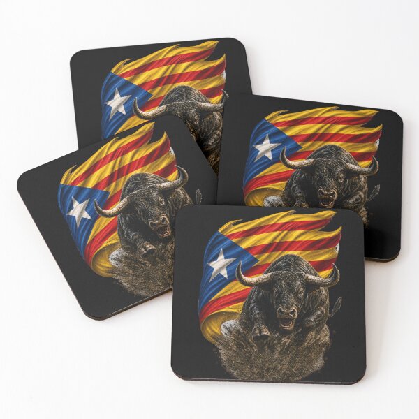 Item preview, Fierce Catalan Bull Estelada Flag designed and sold by FREENATION2026.