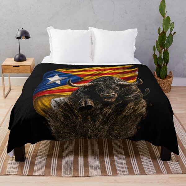 Item preview, Fierce Catalan Bull Estelada Flag designed and sold by FREENATION2026.