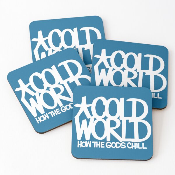 Item preview, Cold World How The Gods Chill Blue designed and sold by ZoeDVeltkamp.