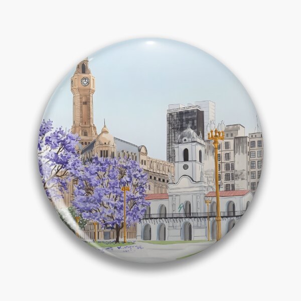 Item preview, Cabildo Buenos Aires Watercolor Travel Print – Argentina designed and sold by POSTERIOCREW.