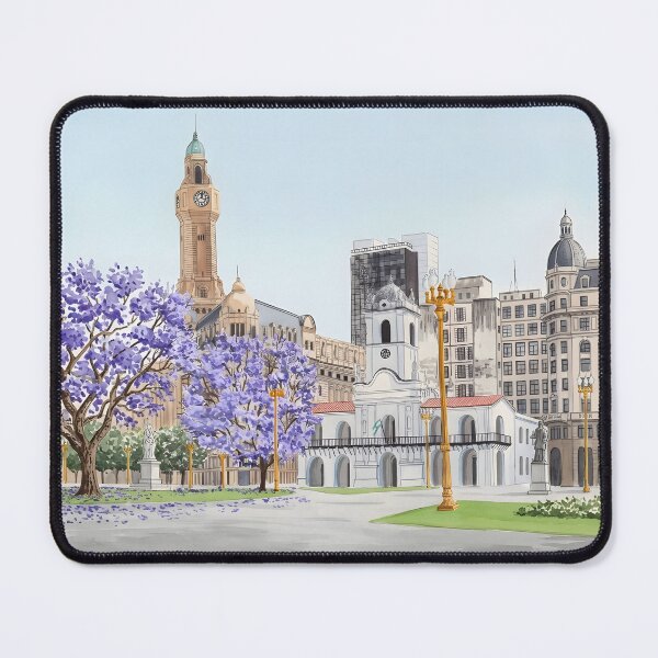 Item preview, Cabildo Buenos Aires Watercolor Travel Print – Argentina designed and sold by POSTERIOCREW.