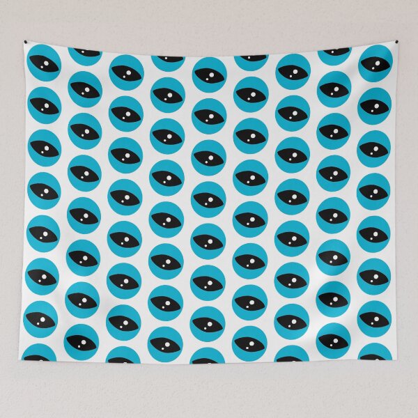 Item preview, Eye Of The Alien Black Light Blue White  designed and sold by Rolographics1.