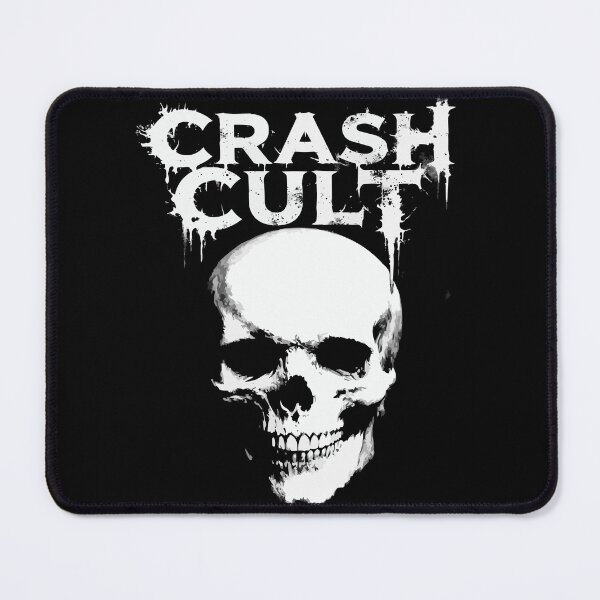 Item preview, Heavy Metal Skull Sticker – Crash Cult Gothic Phone Case & Laptop Decal designed and sold by VikArtStudio.