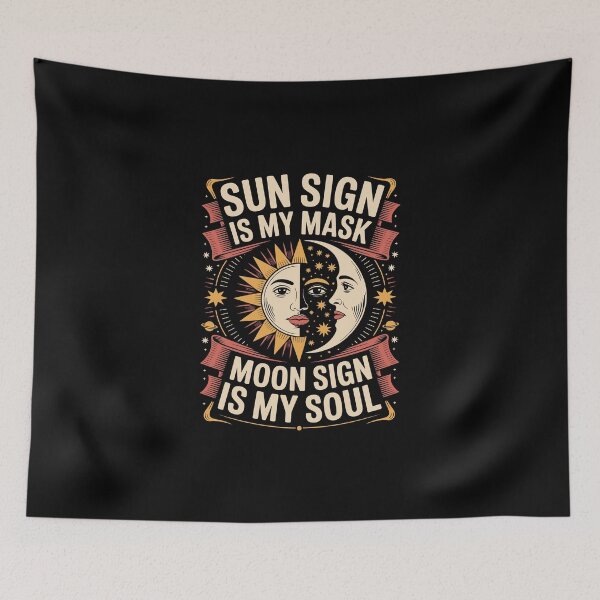 Item preview, SUN SIGN IS MY MASK Moon Sign is MY SOUL designed and sold by jkrphoto.