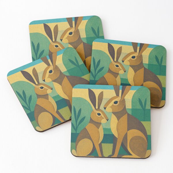 Item preview, Rabbits - a Geometric illustration. designed and sold by GalleryKauffeld.