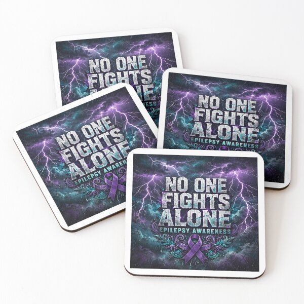 Item preview, No One Fights Alone — Epilepsy Support Sticker designed and sold by MommaWarrior18.