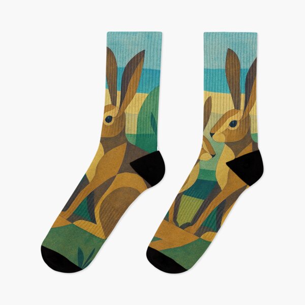 Item preview, Rabbits - a Geometric illustration. designed and sold by GalleryKauffeld.