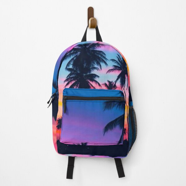 Item preview, Tropical Sunset Palm Trees – Neon Beach Paradise designed and sold by aloksahu123.