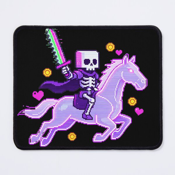 Item preview, Cyber Skeleton Knight on Neon Ghost Horse designed and sold by LEOYinger.