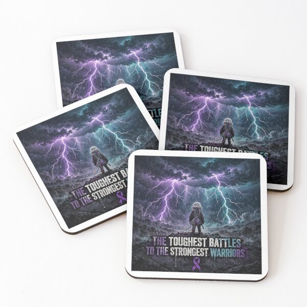 Item preview, Toughest Battles Strongest Warriors — Epilepsy Sticker designed and sold by MommaWarrior18.