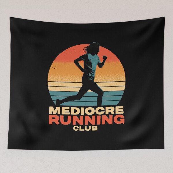 Item preview, Mediocre Running Club – Funny Vintage Running Club Shirt designed and sold by DyzioSupply.