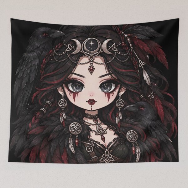 Item preview, Gothic Chibi Goddess The Morrigan designed and sold by Alcyone-Blue.