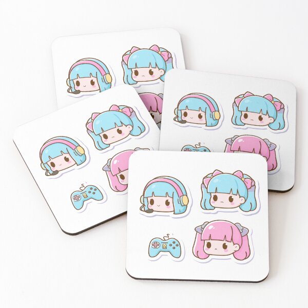 Item preview, Cute Chibi Gamer Girl Headset Kawaii Anime Gaming designed and sold by NicolasGlowArt.