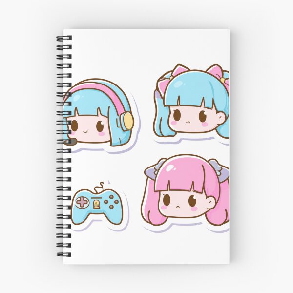Item preview, Cute Chibi Gamer Girl Headset Kawaii Anime Gaming designed and sold by NicolasGlowArt.
