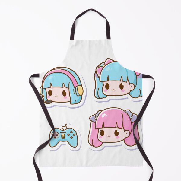 Item preview, Cute Chibi Gamer Girl Headset Kawaii Anime Gaming designed and sold by NicolasGlowArt.