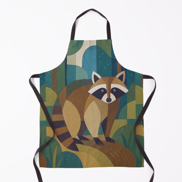Item preview, Raccoon in the Forest - a Geometric illustration. designed and sold by GalleryKauffeld.