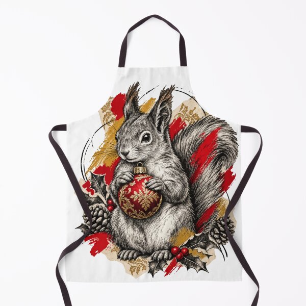 Item preview, The Curious Squirrel Discovers Treasures Among Christmas Decorations designed and sold by Honu2025.