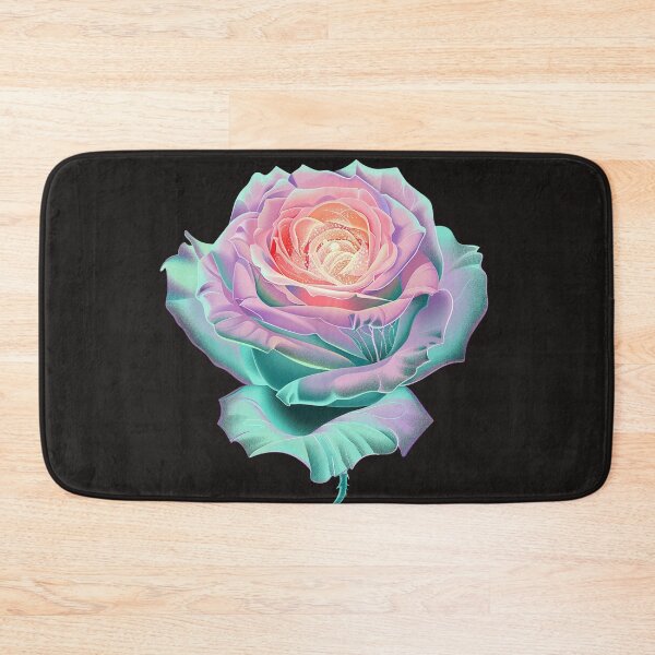 Item preview, a little rose with delicately shimmering petals designed and sold by RetroWaveArtCo.
