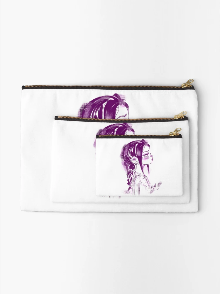 Thumbnail 2 of 4, Zipper Pouch, Violet designed and sold by RakelFD.