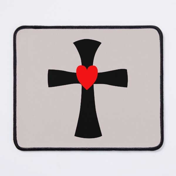 Item preview, Christian Cross with Red Heart designed and sold by Jeallan Designs.