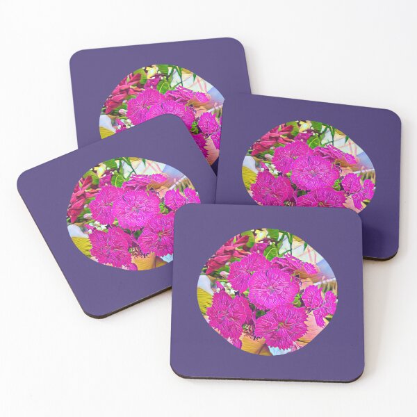 Item preview, Vibrant Hot Pink Floral Illustration - Stylized Botanical Art designed and sold by BalkanBloomArt.