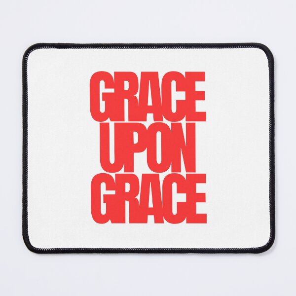 Item preview, Grace Upon Grace Red Urban Streetwear Text Design designed and sold by LensDyn™.