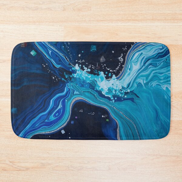 Item preview, Blue Abstract Water Marble Comforter & Shower Curtain Set. designed and sold by fbtrisha.