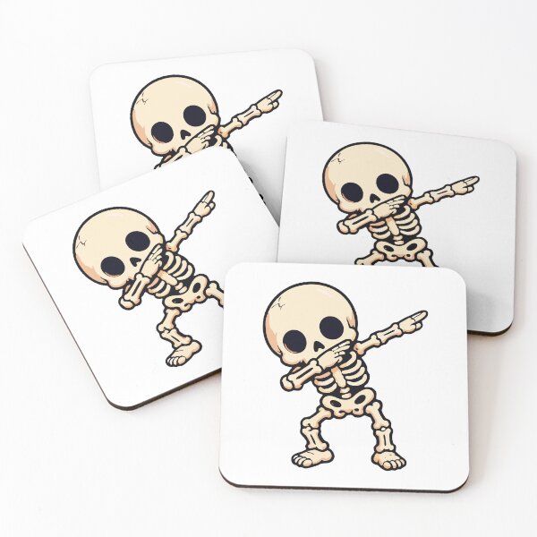 Item preview, Cute Dabbing Skeleton Halloween Cartoon designed and sold by Mikoff04-arts.