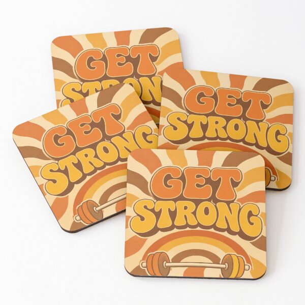 Item preview, Get Strong Retro 70s Groovy Workout designed and sold by creativerooney.