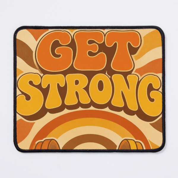 Item preview, Get Strong Retro 70s Groovy Workout designed and sold by creativerooney.
