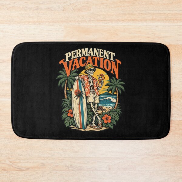 Item preview, Permanent Vacation – Vintage Skeleton Surfer designed and sold by PhilllandArt.