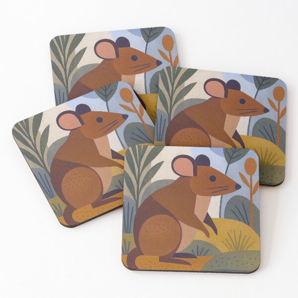 Item preview, A Geometric illustration of a rat. designed and sold by GalleryKauffeld.