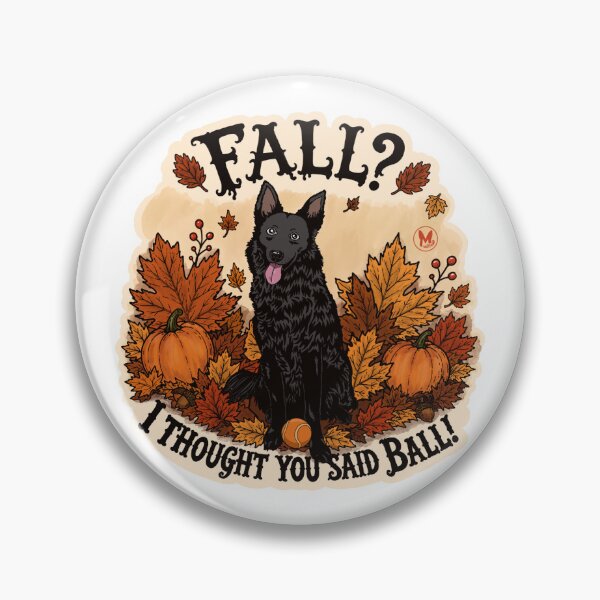 Item preview, Fall? | Mudi dog fall autumn themed sticker and magnet designed and sold by Mudiful.