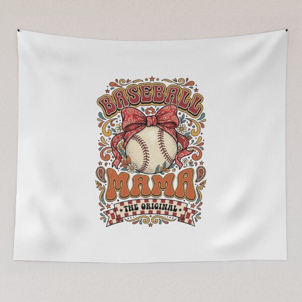 Item preview, Baseball Mama Retro Vintage Sports Typography designed and sold by Mellow Doodle Co..