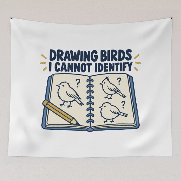 Item preview, Drawing Birds I Cannot Identify Beginner Birder designed and sold by DreamLayerStudio.
