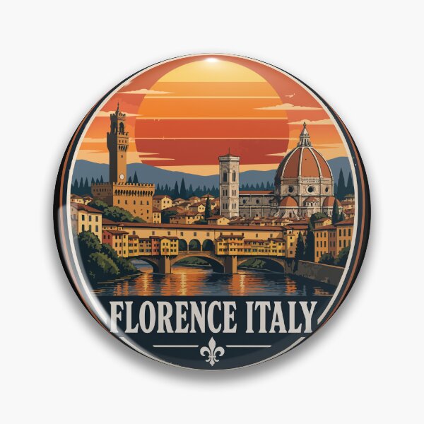 Item preview, Florence Italy Travel Retro designed and sold by TomFrontierArt.