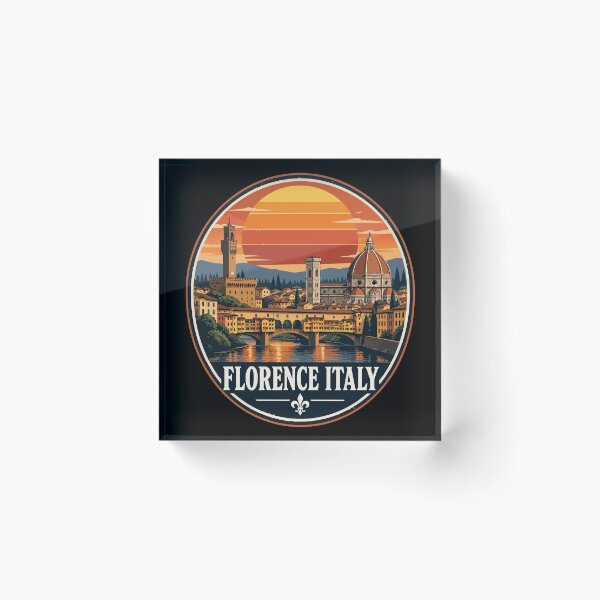 Item preview, Florence Italy Travel Retro designed and sold by TomFrontierArt.
