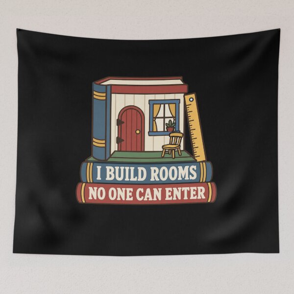 Item preview, I Build Rooms No One Can Enter Dollhouse Miniaturist designed and sold by DreamLayerStudio.