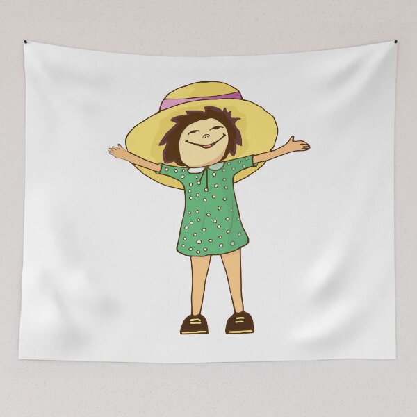 Item preview, Happy girl in yellow sun hat designed and sold by Tanya19742000.