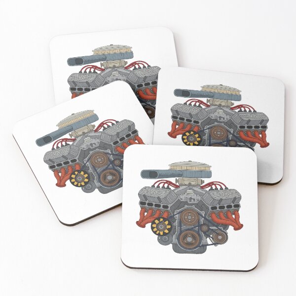 Item preview, V8 Engine Embroidered Design - Classic American Muscle Car Motor Art designed and sold by SherlyOjed.