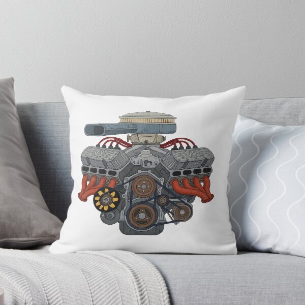 Item preview, V8 Engine Embroidered Design - Classic American Muscle Car Motor Art designed and sold by SherlyOjed.