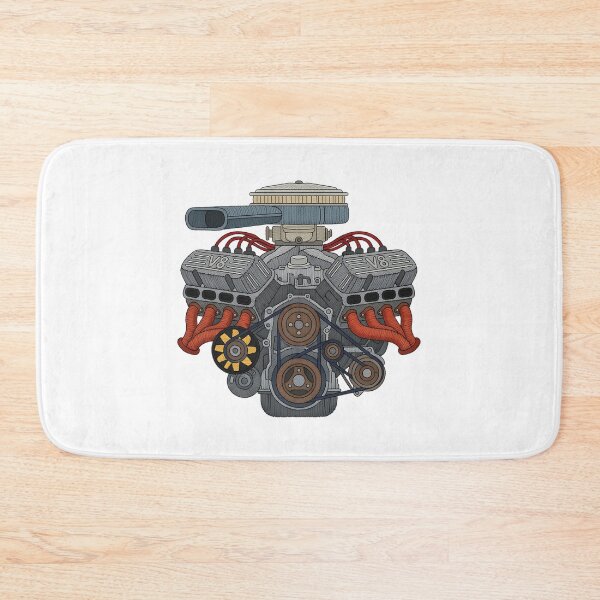 Item preview, V8 Engine Embroidered Design - Classic American Muscle Car Motor Art designed and sold by SherlyOjed.