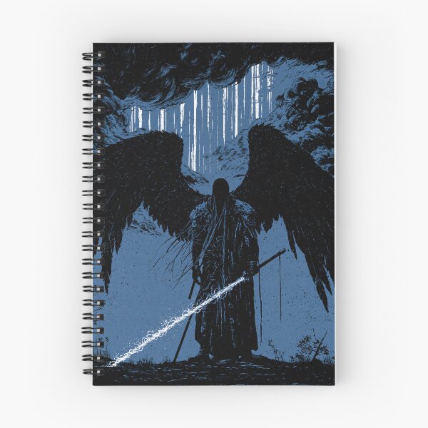 Artikelvorschau, Dark Fantasy Winged Angel Warrior with Glowing Sword entworfen und verkauft von The Grimforge.