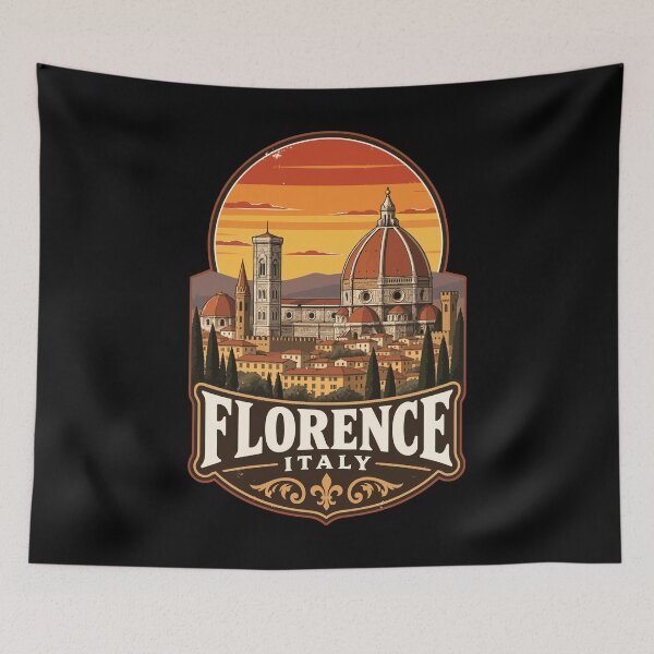 Item preview, Florence City Italy Retro Vintage Travel designed and sold by TomFrontierArt.