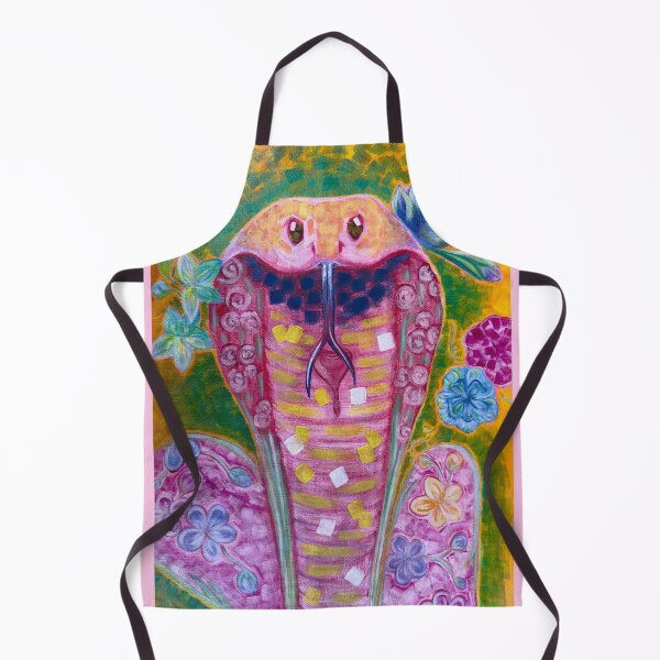 Item preview, Pink Floral Cobra designed and sold by LostFlamingoArt.