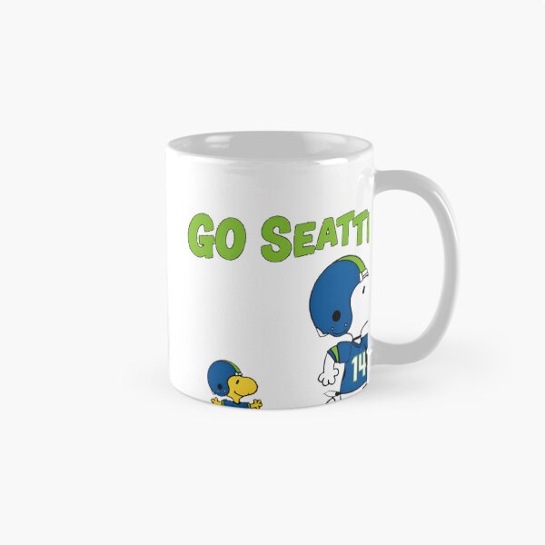 Item preview, Seattle Seahawks Inspired Snoopy and Woodstock Football Fan Art Design designed and sold by Surface-arts.