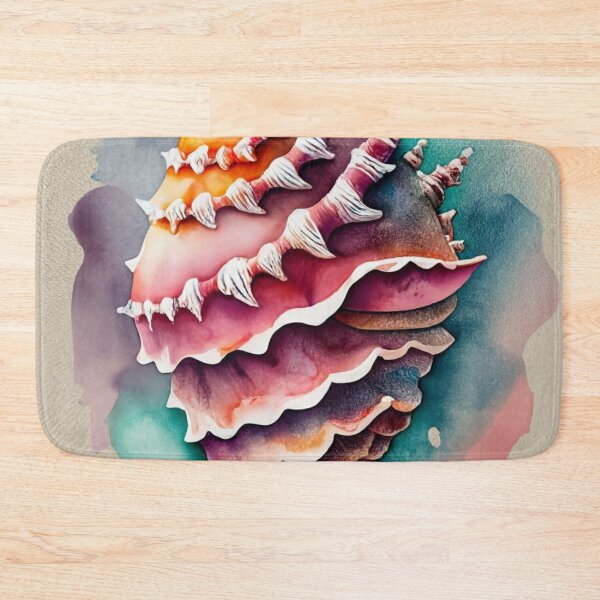 Item preview, Pink Spiny Conch Shell Watercolor designed and sold by BeachWhisper.
